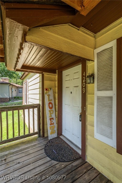 4209 Old Jenny Lind Rd, Fort Smith, AR 72901 - doorway to property with covered porch