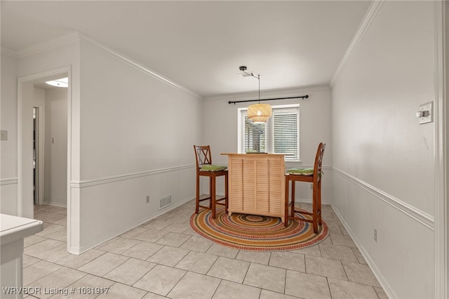 7000 Ellsworth Rd, Fort Smith, AR 72903 - dining area featuring ornamental molding and light tile patterned floors