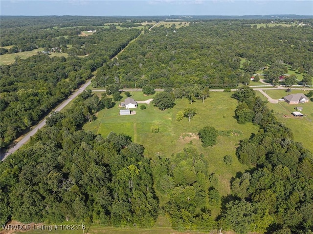 106078 S 4715th Rd, Muldrow, OK 74948 - aerial overview of property's location featuring a forest