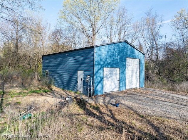 view of outdoor structure with an outdoor structure