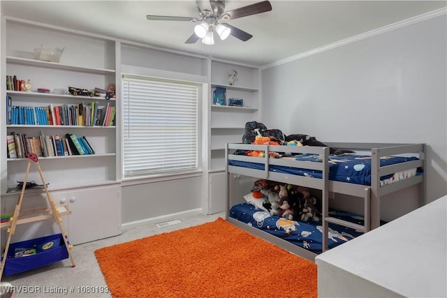 3811 Dallas St, Fort Smith, AR 72903 - bedroom with crown molding and ceiling fan