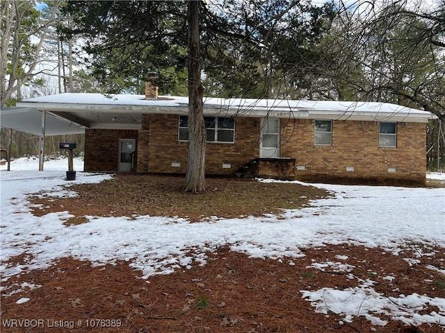 view of front of home