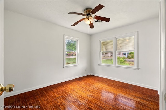 4002 57th St, Fort Smith, AR 72904 - unfurnished room featuring ceiling fan and wood finished floors