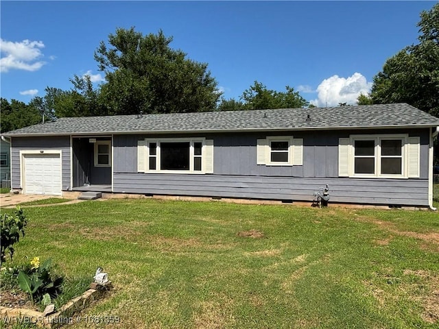 4002 57th St, Fort Smith, AR 72904 - single story home with crawl space, an attached garage, and a front lawn