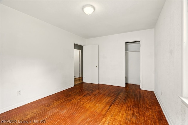 4002 57th St, Fort Smith, AR 72904 - unfurnished bedroom with a closet and hardwood / wood-style flooring