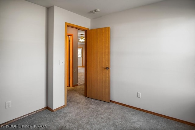 view of carpeted empty room