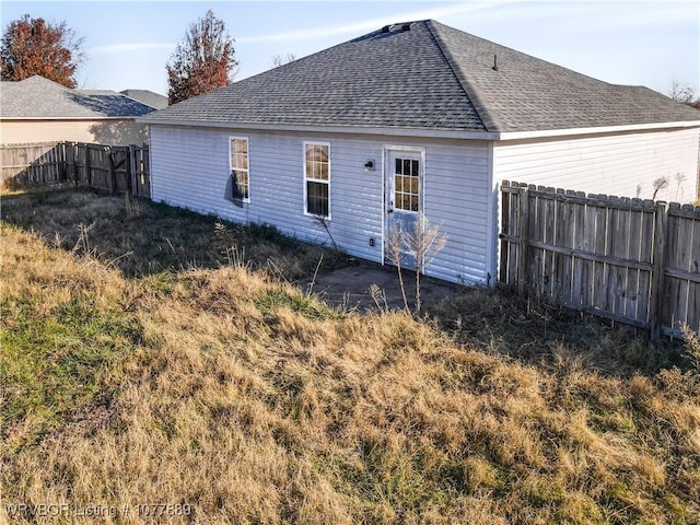 view of back of property