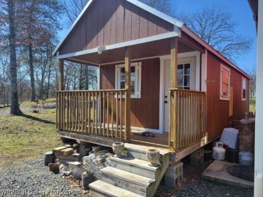 view of outdoor structure with a garage