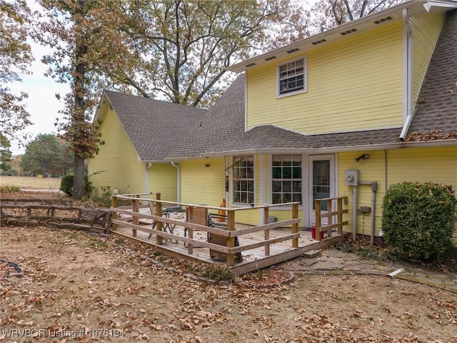 view of rear view of property