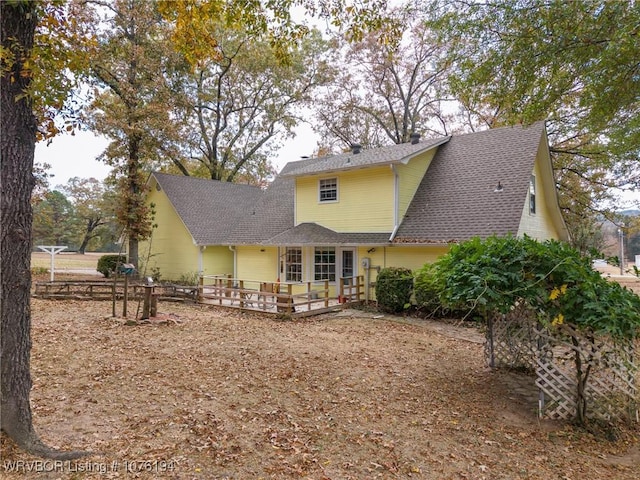 view of rear view of house