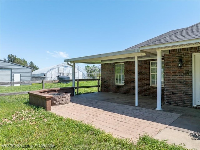 24401 Brazil Creek Loop, Shady Point, OK 74956 - view of patio