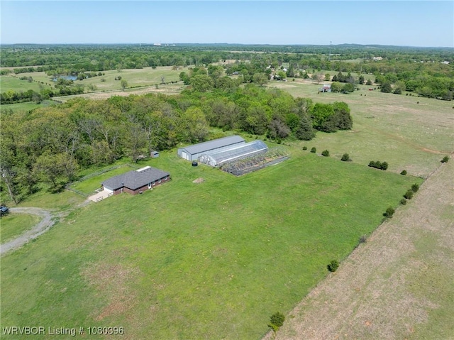 24401 Brazil Creek Loop, Shady Point, OK 74956 - drone / aerial view with a rural view