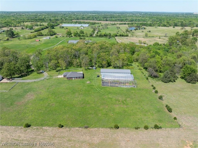 24401 Brazil Creek Loop, Shady Point, OK 74956 - aerial view featuring a rural view