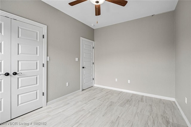 9505 Harmony Ridge Rd, Fort Smith, AR 72916 - empty room featuring ceiling fan and baseboards