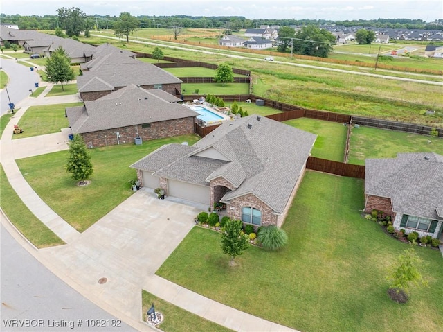9505 Harmony Ridge Rd, Fort Smith, AR 72916 - aerial perspective of suburban area with a pool