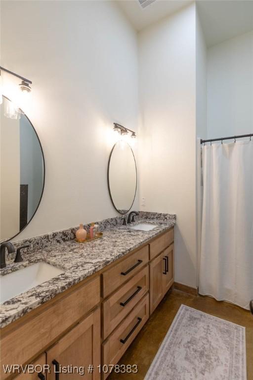 bathroom with vanity