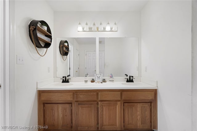 bathroom featuring vanity