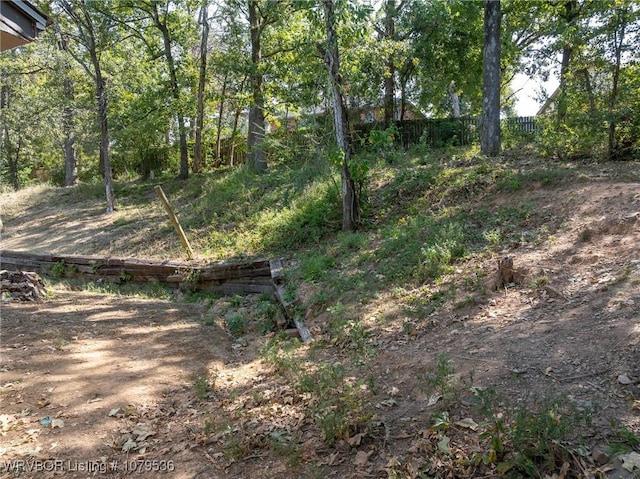 exterior space featuring fence