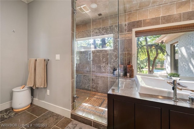 4110 S 34th St, Fort Smith, AR 72903 - full bath featuring a shower stall and tile patterned flooring