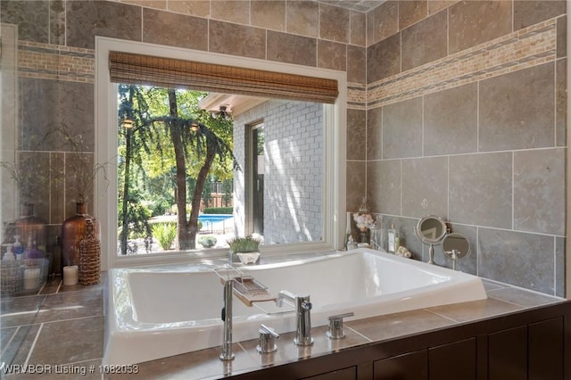4110 S 34th St, Fort Smith, AR 72903 - full bath with a bath and tile walls