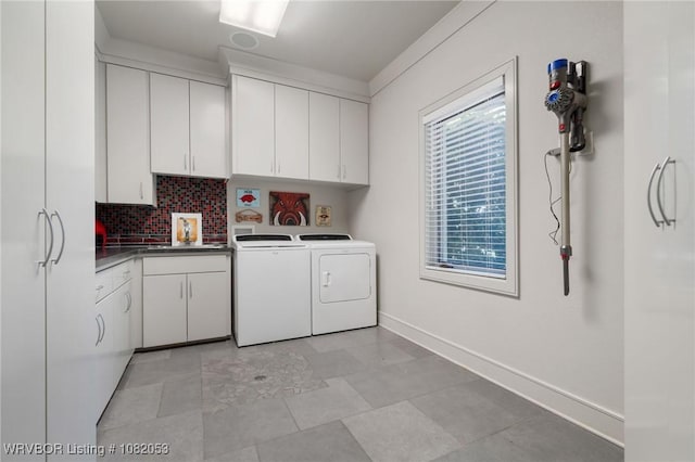4110 S 34th St, Fort Smith, AR 72903 - washroom with washer and dryer and cabinet space