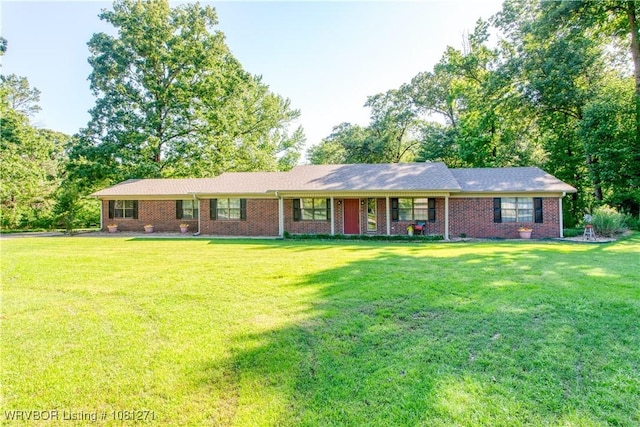 3001 Coral Cir, Alma, AR 72921 - ranch-style house with a front lawn and brick siding