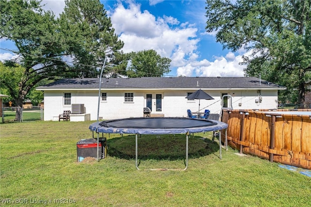 1723 N 52nd St, Fort Smith, AR 72904 - back of house featuring a trampoline