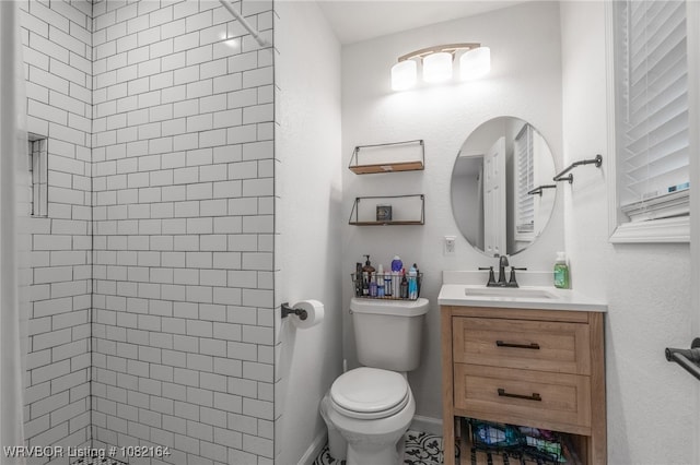 1723 N 52nd St, Fort Smith, AR 72904 - bathroom with vanity and tiled shower