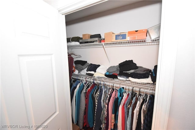 view of closet