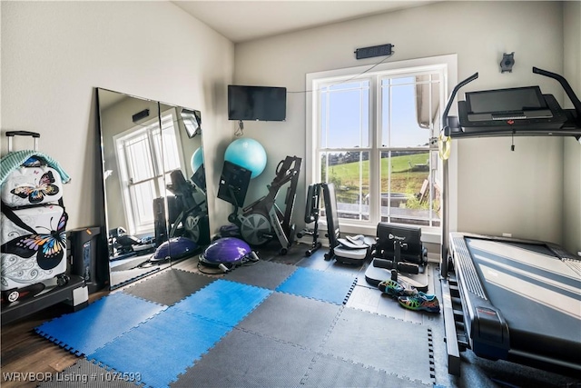 view of workout area