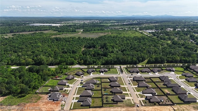 1026 Snow Goose Way, Barling, AR 72923 - birds eye view of property featuring a residential view and a forest view