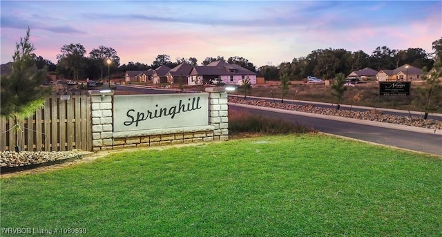 1026 Snow Goose Way, Barling, AR 72923 - community / neighborhood sign with a lawn, fence, and a residential view