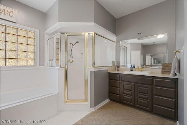 25 Shibley Rd, Van Buren, AR 72956 - full bath featuring a shower stall, a bath, and vanity