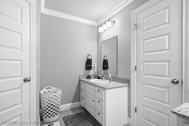 1024 Mourning Dove Way, Barling, AR 72923 - bathroom with crown molding and vanity