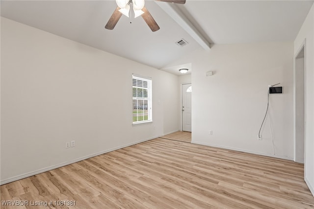 101 Saskatchewan Rd, Roland, OK 74954 - spare room featuring light wood finished floors, a ceiling fan, and baseboards