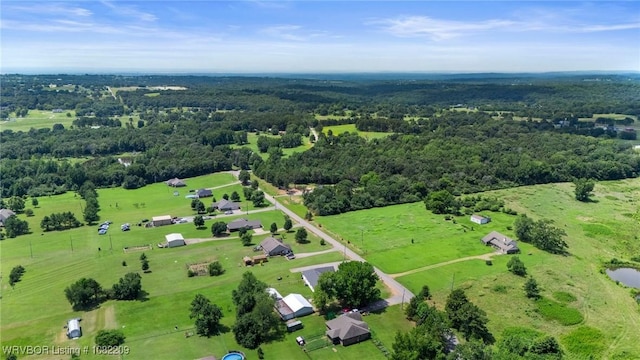 6106 Dean Rd, Alma, AR 72921 - aerial view of property's location featuring rural landscape and a forest
