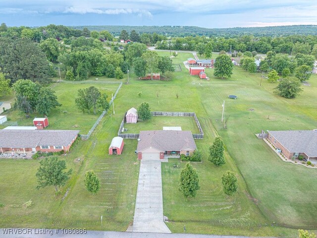 1917 Fisher Rd, Muldrow, OK 74948 - aerial view of property and surrounding area