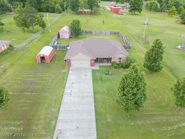1917 Fisher Rd, Muldrow, OK 74948 - view from above of property
