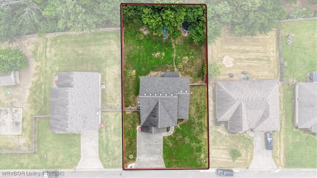 1112 Persimmon St, Greenwood, AR 72936 - aerial overview of property's location featuring property parcel outlined
