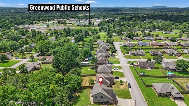 1112 Persimmon St, Greenwood, AR 72936 - aerial perspective of suburban area