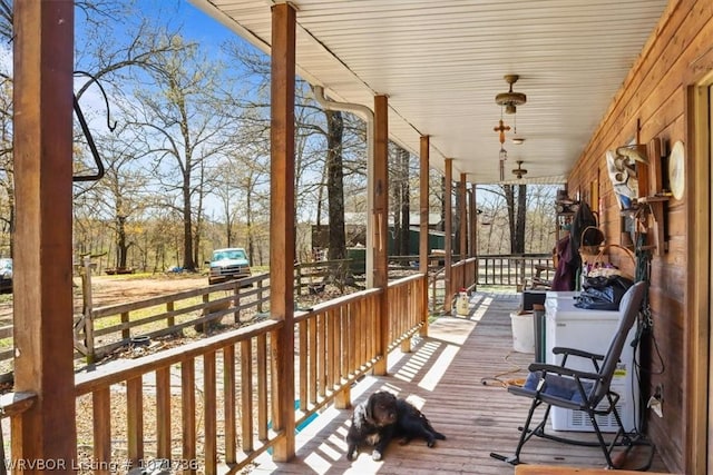 87387 S 4719, Stilwell, OK 74960 - wooden deck with covered porch