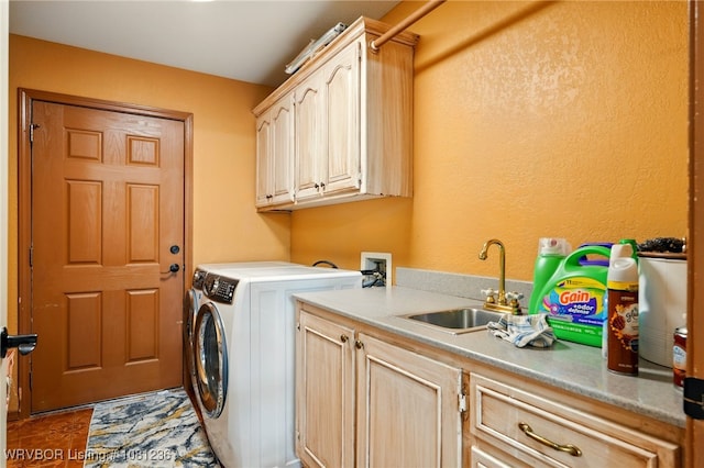 1524 Bunker Hill Ct, Van Buren, AR 72956 - laundry area with cabinet space and washing machine and clothes dryer