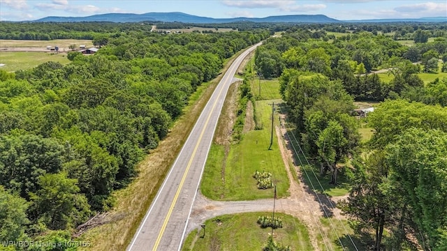 23805 270th Hwy, Howe, OK 74940 - aerial view of a heavily wooded area and a mountainous background