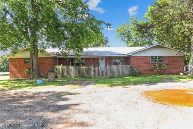 23805 270th Hwy, Howe, OK 74940 - view of front of home with brick siding