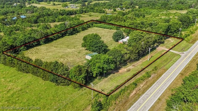 23805 270th Hwy, Howe, OK 74940 - view of rural area featuring property parcel outlined