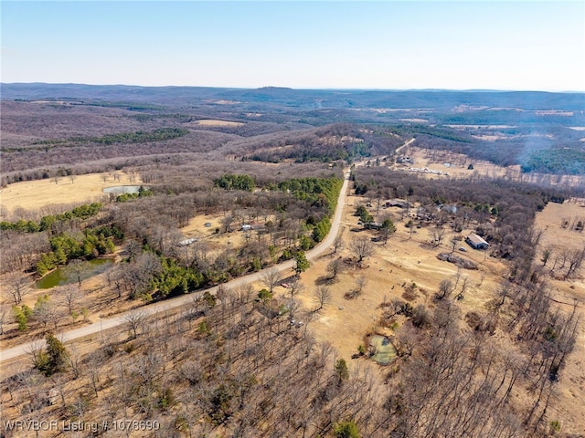 drone / aerial view featuring a rural view