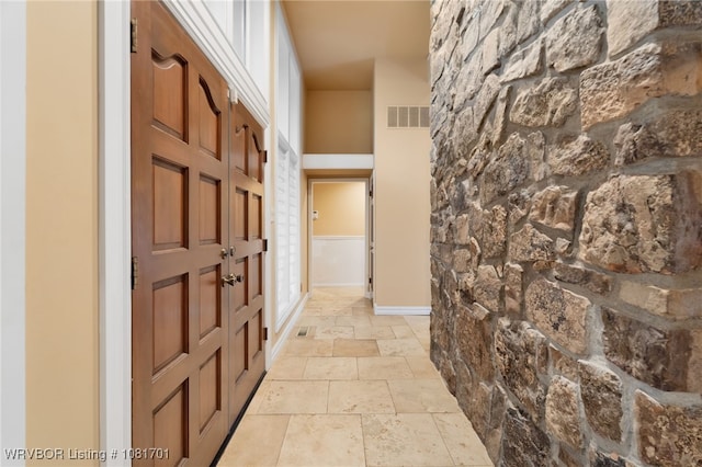 1808 Bramble Brae St, Fort Smith, AR 72908 - hall with stone tile floors and baseboards