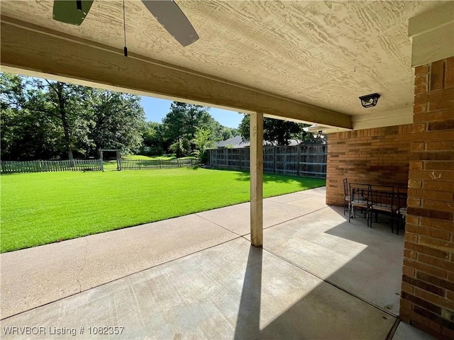 4104 Glen Flora Way, Fort Smith, AR 72908 - fenced backyard featuring a patio