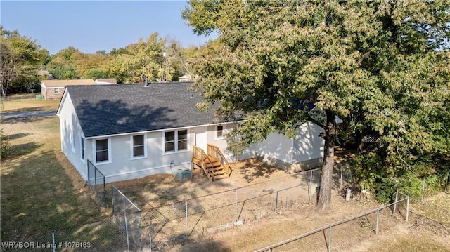 view of back of property