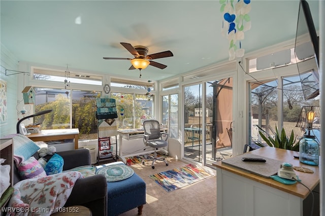 2027 High Meadow Ln, Alma, AR 72921 - sunroom featuring tile patterned floors